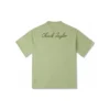 Camiseta de corte largo com patch de tênis Go-To Tamanhos asiáticos “Vitality Green”