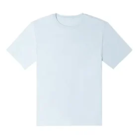 Camiseta de corte padrão com estrela bordada em ziguezague Go-To Tamanhos asiáticos “Azul claro”
