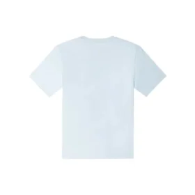 Camiseta de corte padrão com estrela bordada em ziguezague Go-To Tamanhos asiáticos “Azul claro”