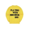 Camiseta de manga comprida Converse x Asap Nast Tamanhos asiáticos “Amarelo”