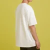 Camiseta de manga curta branca com estampado da série Flame da Converse para homem