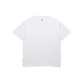 Camiseta de manga curta com apliques Pics Unissexo Branca
