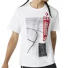 Camiseta de manga curta com estampa ERX Tamanhos asiáticos “Branco”