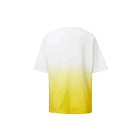 Camiseta de manga curta com logótipo em gradiente, amarela