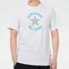 Camiseta de manga curta com slogan e logótipo para homem Branca