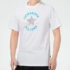 Camiseta de manga curta com slogan e logótipo para homem Branca