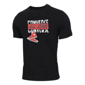 Camiseta de manga curta Dangling Chuck Tamanhos asiáticos “Black” Camiseta de manga curta Dangling Chuck Tamanhos asiáticos “Black”