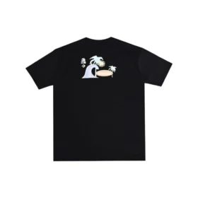 Camiseta de Praia de Verão Tamanhos Asiáticos “Preto” Camiseta de Praia de Verão Tamanhos Asiáticos “Preto”