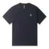 Camiseta Go-To com Estampa Chevron de Estrelas Bordadas, Corte Padrão, Tamanhos Asiáticos “Preto”