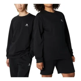 Camiseta Go-To com Estampa de Estrela e Chevron em Corte Padrão – Tamanhos Asiáticos “Preto”