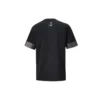 Camiseta masculina Converse City de manga curta com punhos em cores contrastantes, estilo desportivo, gola redonda, preta