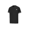 Camiseta masculina Converse City de manga curta com punhos em cores contrastantes, estilo desportivo, gola redonda, preta