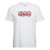 Camiseta masculina Converse com estampa, gola redonda e manga curta, branca