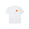 Camiseta masculina Converse com estampado de desenhos animados, corte largo, gola redonda e manga curta, branca