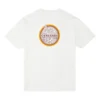 Camiseta masculina Converse com logótipo estampado, gola redonda e manga curta, branca