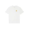 Camiseta masculina Converse com logótipo estampado, gola redonda e manga curta, branca