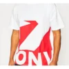 Camiseta masculina Converse de manga curta com estampado em cores contrastantes