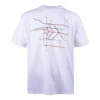 Camiseta masculina de manga curta com logótipo Converse impresso, branca