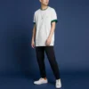 Camiseta Oversized com Gola Redonda e Bolso Renew Tamanhos Ásia “Beige”