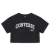 Camiseta Retro Chuck Cropped Tamanhos Ásia “Preto”