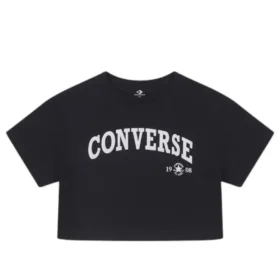 Camiseta Retro Chuck Cropped Tamanhos Ásia “Preto”