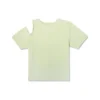 Camiseta Slim Assimétrica Twisted Knits – Tamanhos asiáticos “Verde”