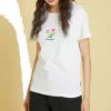 Camiseta Sun Fill Star Chevron Classic Tamanhos asiáticos “Branco”