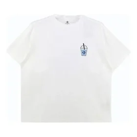 Camiseta Tea Tee de corte largo Tamanhos asiáticos “Branco”