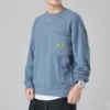 Camisola Carpenter Crew Pullover Tamanhos asiáticos “Lakeside Blue”