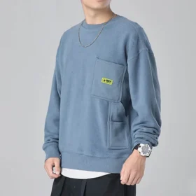 Camisola Carpenter Crew Pullover Tamanhos asiáticos “Lakeside Blue” Camisola Carpenter Crew Pullover Tamanhos asiáticos “Lakeside Blue”