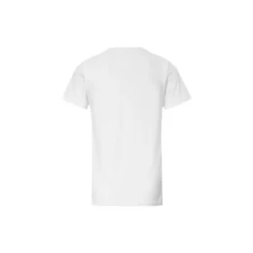 Camisola casual de manga curta com logótipo em branco