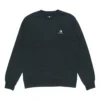 Camisola casual desportiva masculina Converse com logótipo e gola redonda, Preto escuro
