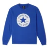 Camisola com capuz Chuck Taylor Patch em malha felpuda Tamanhos asiáticos “Azul”