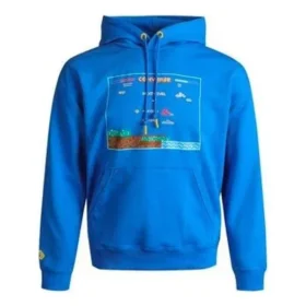 Camisola com capuz com grafismo de videojogo Tamanhos asiáticos “Azul” Camisola com capuz com grafismo de videojogo Tamanhos asiáticos “Azul”