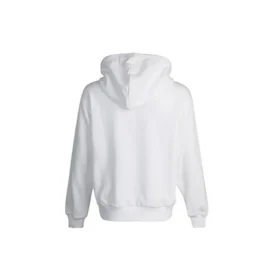 Camisola com capuz de manga comprida e logótipo pequeno Branca