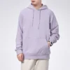 Camisola com capuz desportiva casual Converse para homem, em malha, roxo claro