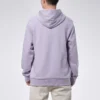 Camisola com capuz desportiva casual Converse para homem, em malha, roxo claro