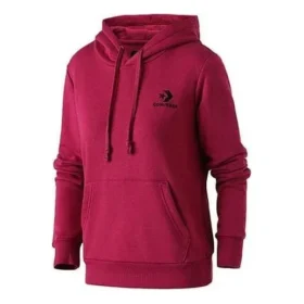 Camisola com capuz e bordado em forma de estrela e chevron Tamanhos asiáticos “Vermelho escuro”