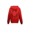 Camisola com capuz e cordão Logo Knit Vermelha