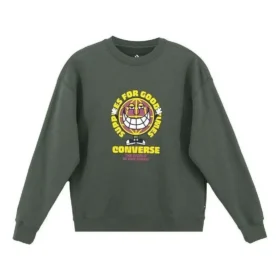 Camisola com capuz e estampado GOOD TIMES Tamanhos asiáticos “Verde-oliva”