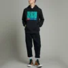 Camisola com capuz e grafismo Equip Worldwide Tamanhos asiáticos “Preto”