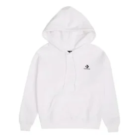 Camisola com capuz e padrão Chevron de estrelas bordadas BB Tamanhos asiáticos “Branco”
