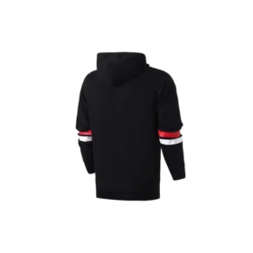 Camisola com capuz e texto universitário Tamanhos asiáticos “Black”