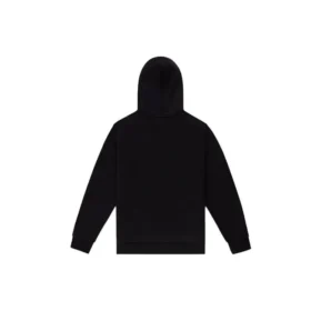 Camisola com capuz em malha felpuda com estrela bordada em ziguezague Tamanhos asiáticos “Preto”