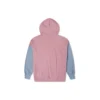 Camisola com capuz oversized em blocos de cor Tamanhos asiáticos “Pink Aura”
