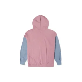 Camisola com capuz oversized em blocos de cor Tamanhos asiáticos “Pink Aura”
