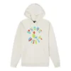 Camisola com capuz reciclada Peace & Unity Tamanhos asiáticos “Egret”