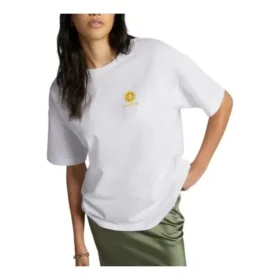 Camisola com Estampado Floral Oversized Tamanhos Asiáticos “Branco”