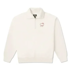 Camisola com fecho em forma de coração Tamanhos asiáticos “Branco” Camisola com fecho em forma de coração Tamanhos asiáticos “Branco”
