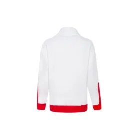 Camisola com gola em funil estampada Tamanhos asiáticos “Vermelho”